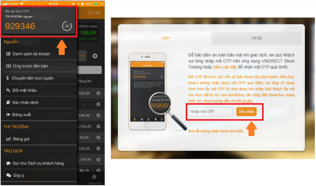 Cac buoc gui tien Vn88 bang VN Direct nhanh