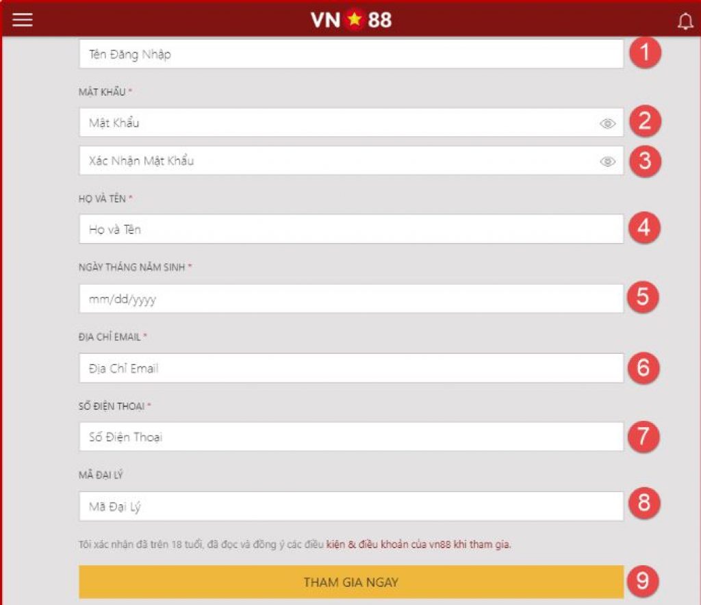 Tạo tài khoản tại 88viet Tao tai khoan tai 88viet