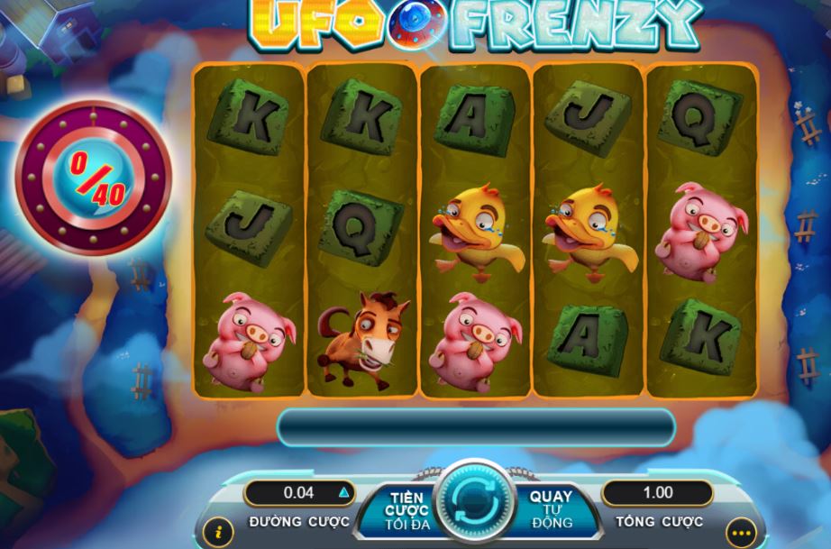 Hướng dẫn cách chơi UFO Frenzy slots Huong dan cach choi UFO Frenzy slots