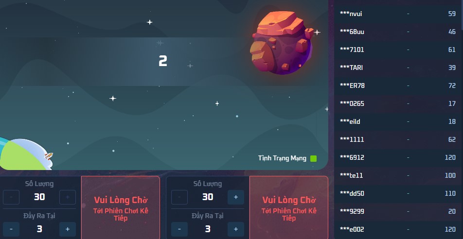 Làm sao để chơi Rocket Crash tại Vn88 Huong dan cach choi Rocket Crash Vn88 chien thang