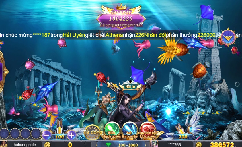 Đặc điểm game Athena câu cá Vn88 Danh gia game Athena Cau Ca Vn88