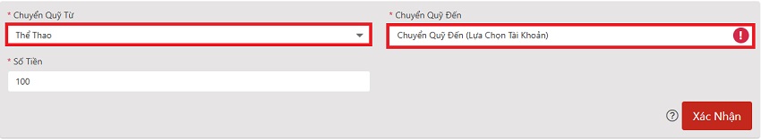 Chuyển tiền từ quỹ phụ Vn88 sang quỹ chính Cach chuyen tien tu quy phu Vn88 sang quy chinh